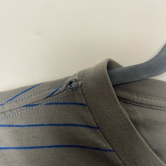 UNTUCKIT • Men’s Cotton Grey Striped Short Sleeve Shirt Size XL - Picture 6 of 6